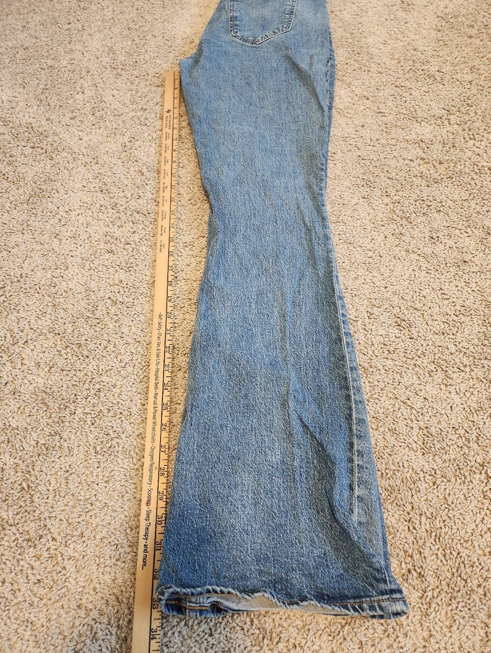 Abercrombie & Fitch Curve Love Mid Rise Bootcut Jeans Size 27 Extra Long - Picture 7 of 7